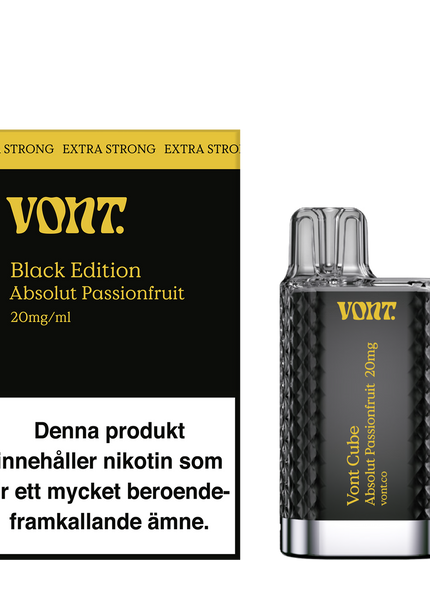 Vont Cube Black Edition Absolut Passionfruit 20mg