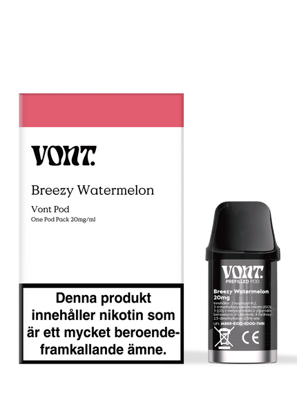 Vont Pod Breezy Watermelon 20mg
