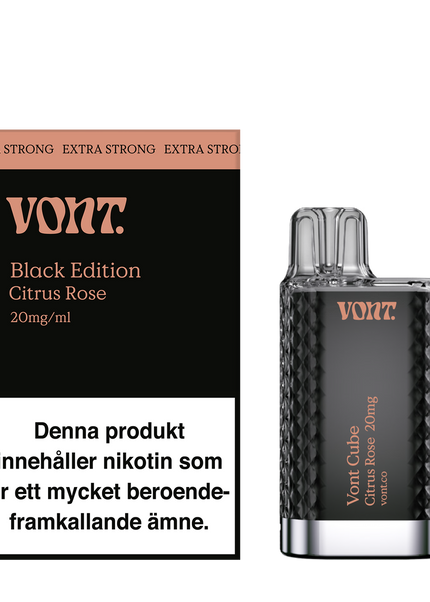 Vont Cube Black Edition Citrus Rose 20mg