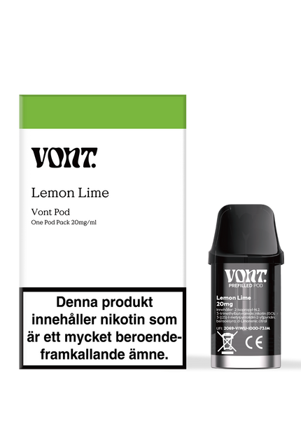 Vont Pod Lemon Lime 20mg
