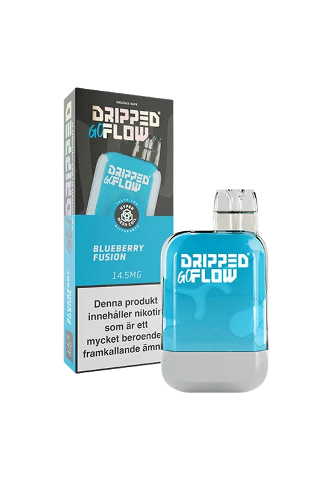 Dripped GoFlow Blueberry Fusion Engångs Vape 14,5 mg