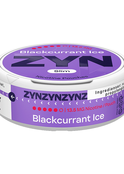 ZYN Blackcurrant Ice Slim Super Strong 13.5mg